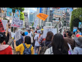 Demonstration to abolish immigration law, Shibuya, Tokyo